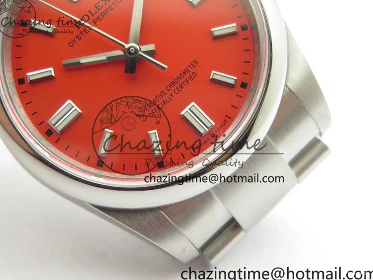 Perpetual 126000 36mm Dial BP SS Bracelet Red on Edition Oyster Best 0217